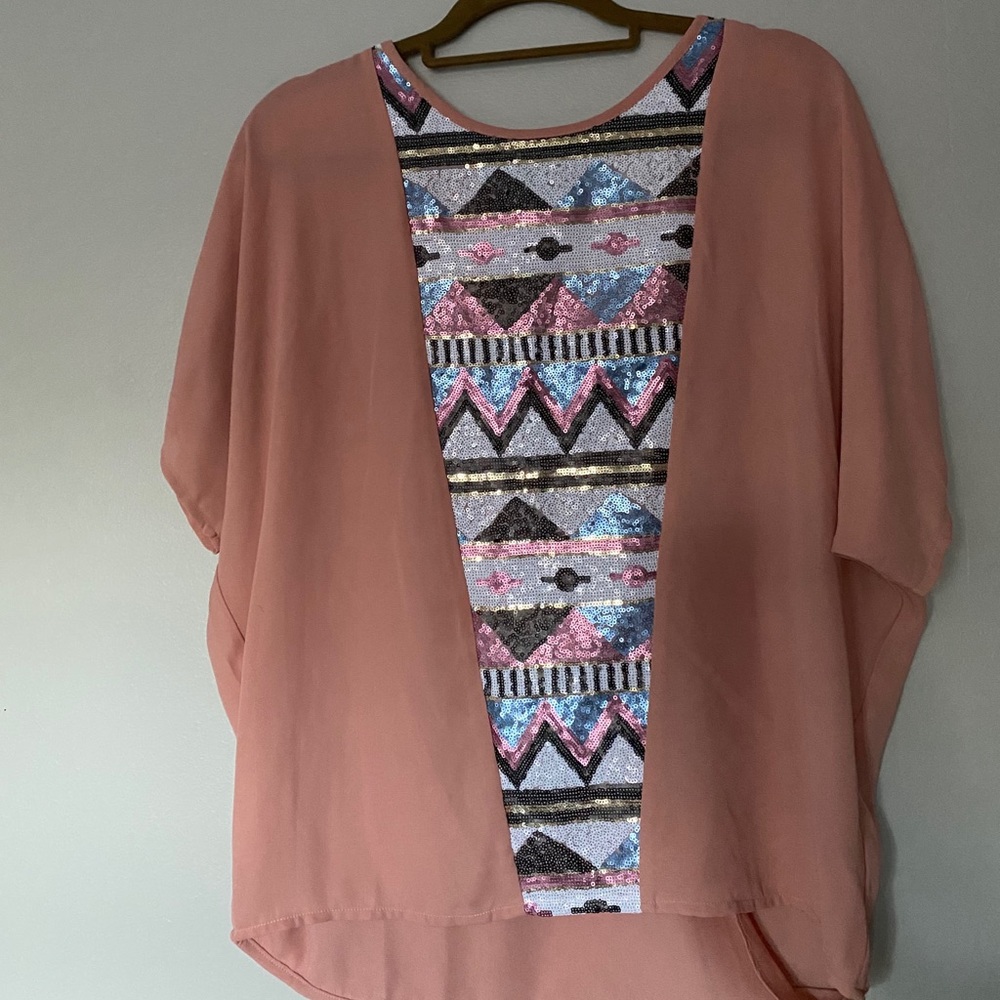 umgee sequined blouse